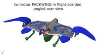 twinrotor packwing in flight position 5